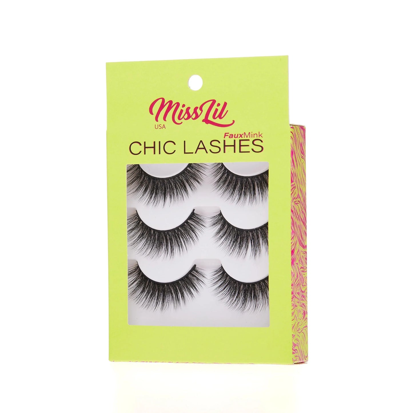 3-Pair Faux Mink Eyelashes - Chic Lashes Collection #30